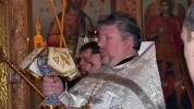 Божественная Литургия 25 января 2015 года, Попразднество Богоявления, день памяти св. вмч. Татианы, архиерейская служба