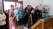 Божественная Литургия св. Василия Великого в Неделю Крестопоклонную, 15 марта 2015 года, архиерейская служба