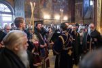 Владыка Фома возглавил праздничное всенощное бдение с литией и чином воздвижения Креста в Успенском соборе Лавры преподобного Сергия